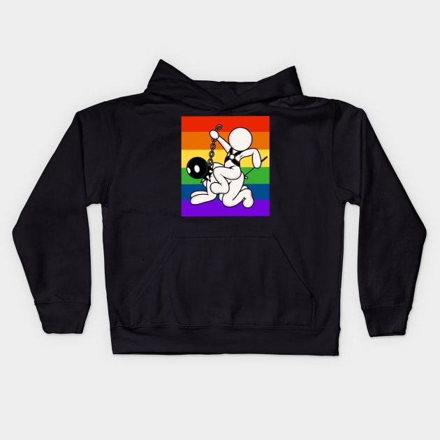 Ride With Pride Kids Hoodie by CandyAndy24